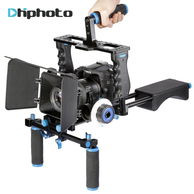 

Ulanzi Professional DSLR Rig Shoulder Video Camera Stabilizer Matte Box+Follow Focus+Cage for Canon Nikon Sony dslr Camcorder