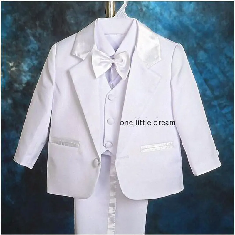Kids/Children Black Formal Boys Wedding/Tuxedo Suits Boy Blazer Suit Mariages/Perform Dress Costume Infants Blazer 5 pcs/set