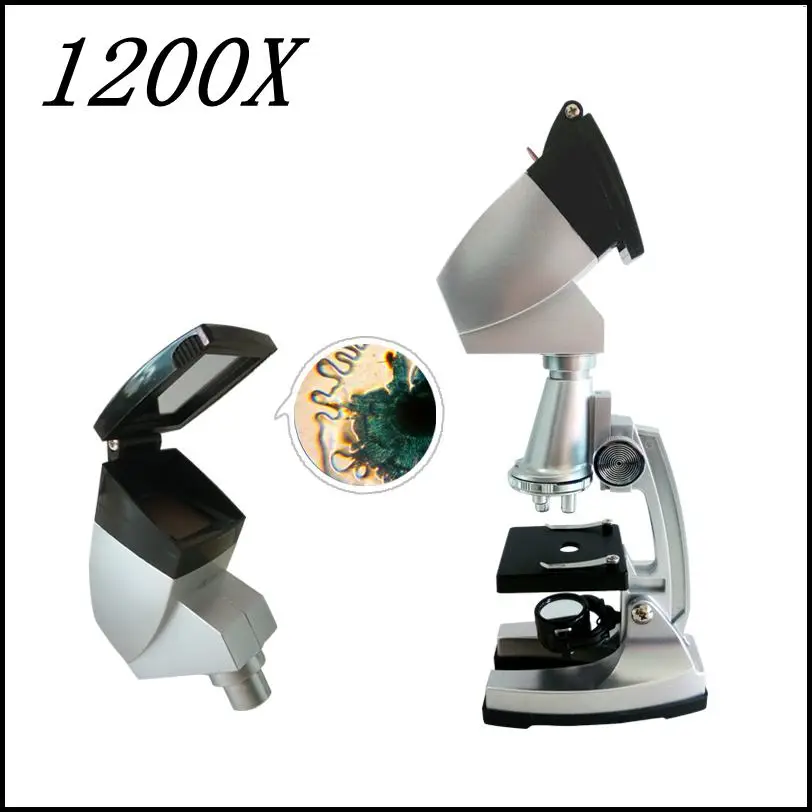 1200X Educational Microscope with Configure Projector LED Light Source