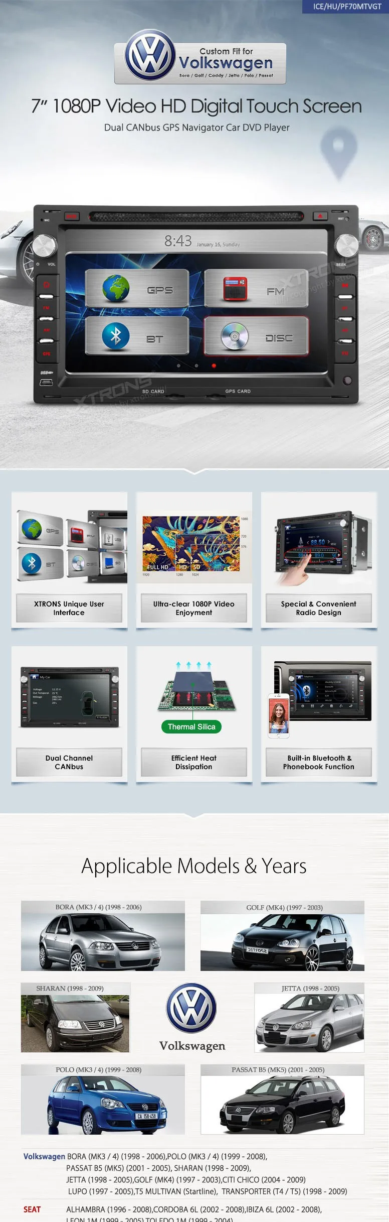 Flash Deal 7" Special Car DVD for Volkswagen Bora 2001-2008 & Jetta 1997-2010 & Polo 2002-2008 & Passat 2000-2009 & Golf 2004-2006 0 Flash Deal 7" Special Car DVD for Volkswagen Bora 2001-2008 & Jetta 1997-2010 & Polo 2002-2008 & Passat 2000-2009 & Golf 2004-2006 0