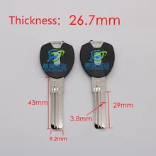 JF162 AFA двухрядные ключ эмбрион три слота фрезерный ключ замена лезвия Длина 43 мм(10 шт