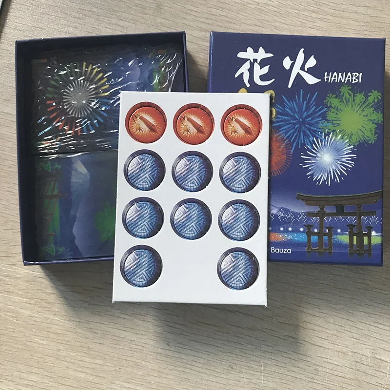 HANABI настольная игра 2-5 игроков кaрточные игры легко играть смешные игры для вечерние/семейные с бесплатной доставкой