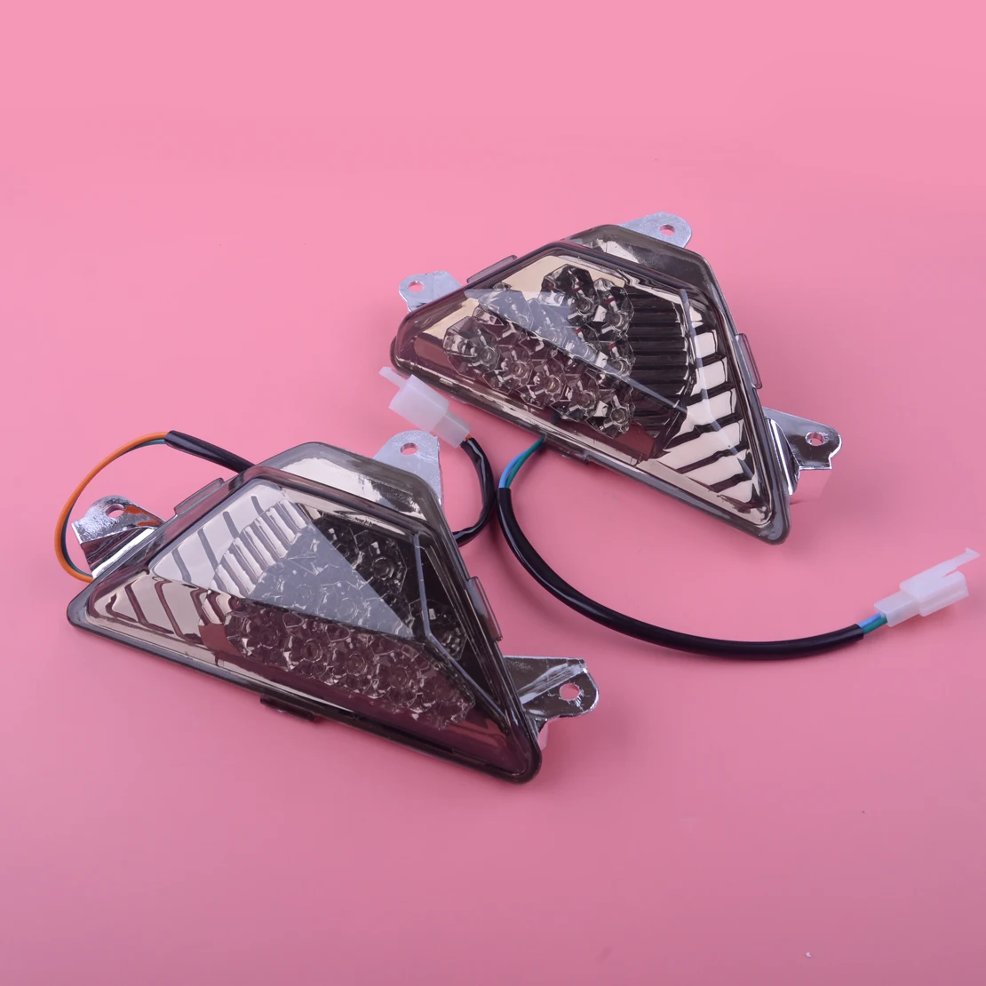 DWCX 2pcs Left & Right Front LED Turn Signals Light Blinker Indicator