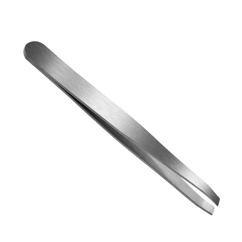 

2PC Professional Stainless Steel Slant Tip Eyebrow Tweezer Hair Removal Makeup Cosmetic Tools