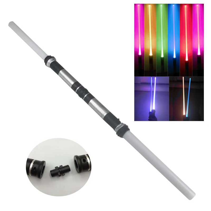 

2pcs Cosplay Star Wars Lightsaber Sound Telescopic Led Flashing Light Sword Toys Weapons Sabers PVC Action Figure Toy Gifts boys