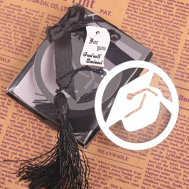 

Dr. Cap Metal Bookmark with Tassel Teachers' Day Graduation Gift Souvenirs Baby Shower Wedding Party Favors and Gifts For Guests