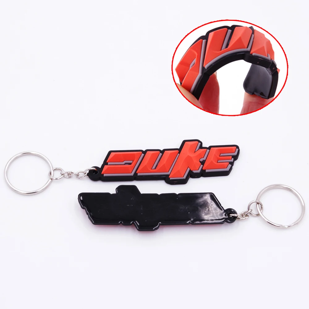 

For KTM 390 690 200 Duke 125 RC390 RC200 RC125 SuperDuke Motorcycle Accessories Cool Rubber Keychain Key Ring Key chain keyring
