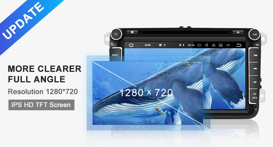 Top Isudar 1280*720 Car Multimedia Player 2 Din Android 9 For Volkswagen/Passat/POLO/GOLF/CC/Skoda/Octavia/Leon Auto DVD Radio GPS 0