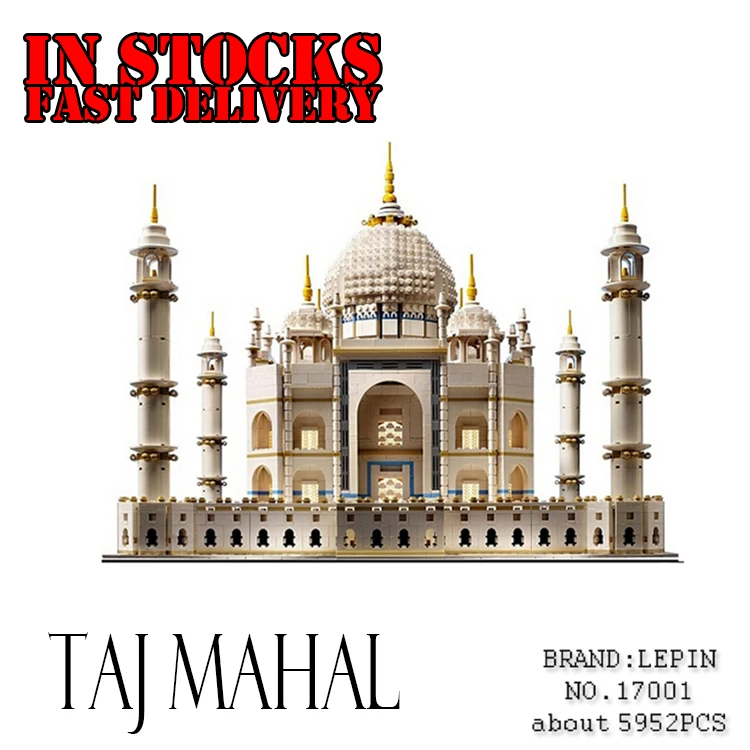 

5952PCS LEPIN 17001 Taj Mahal Modular Street INDIA Building Bricks Blocks Toys For Children Compatible 10189