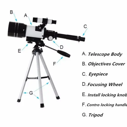عالية الطاقة الفضاء الفلكي تلسكوب أحادي مع ترايبود Finderscope 3X بارلو عدسة ل هواية عالية الطاقة الفضاء الفلكي تلسكوب أحادي مع ترايبود Finderscope 3X بارلو عدسة ل هواية
