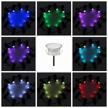 DHL* 20 шт./компл. Нержавеющая сталь Водонепроницаемый led inground с мужскими и женскими соединительные кабели утопленный свет