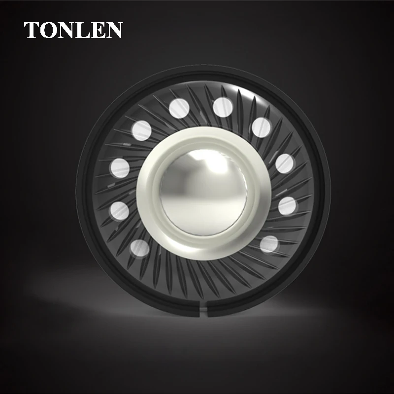 TONLEN Headphone Speakers Accessories 40mm Headset Composite Titanium Diaphragm Low Frequency Headphone Speakers Unit 2pcs