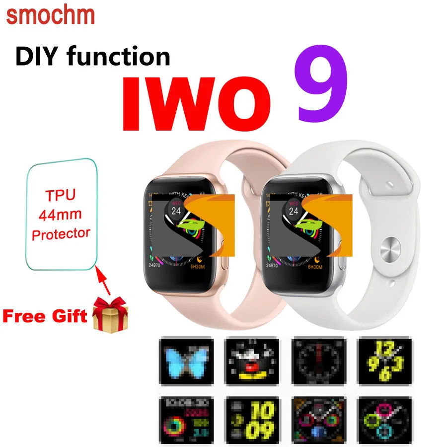 

Smochm IWO 8 Plus 1:1 MTK2502C Wireless Charger Bluetooth Smart Watch Update IWO 9 IWO8 Smartwatch 44MM Series 4 for Apple Watch