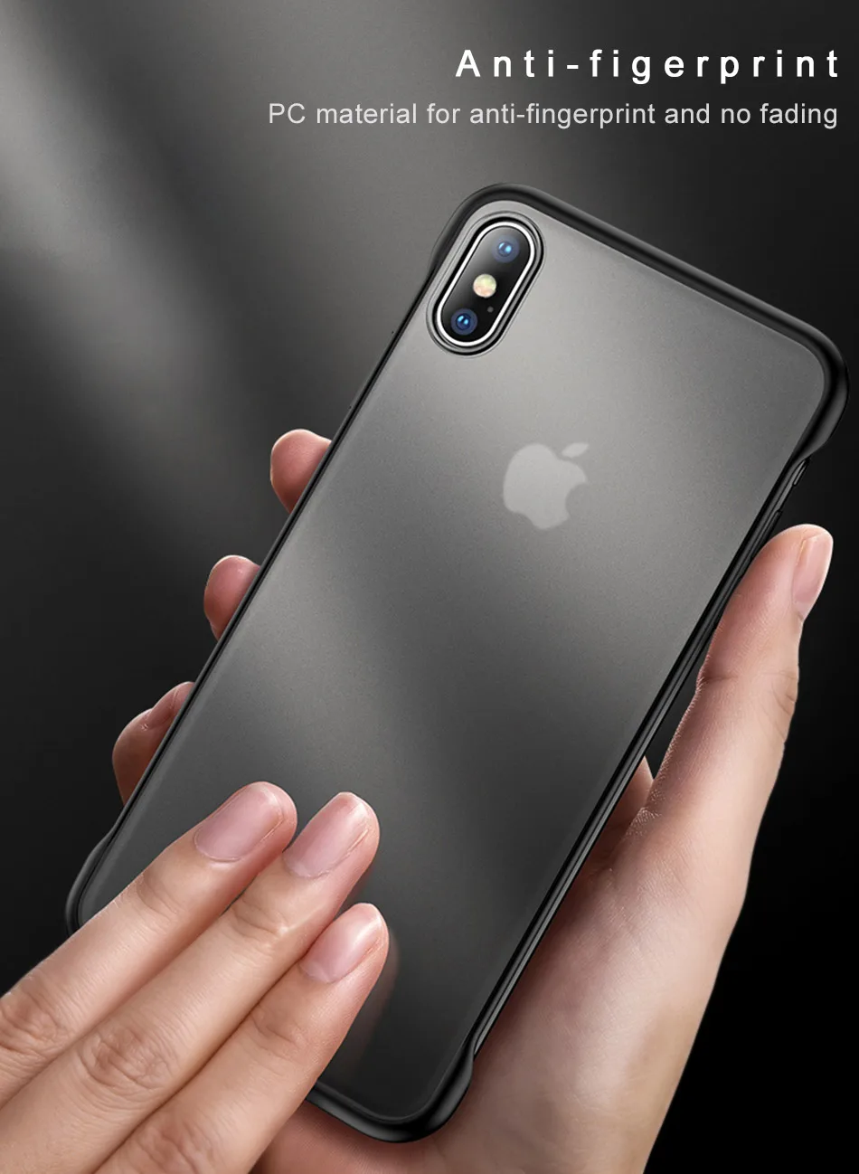 USLION Бескаркасный Прозрачный чехол для телефона для iPhone X 7 6S 8 Plus, чехол XS Max XR 11 Pro Max с кольцом-держателем для пальца, чехол-подставка s