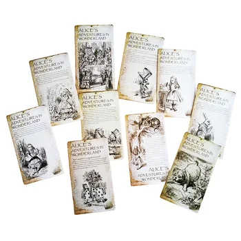 

20 Pcs/lot New Vintage Style Alice's Adventure In Wonderland Post Card Set Greeting Card Christmas Gift