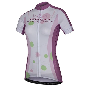 

KEYIYUAN Cycling short-sleeved spring summer women's mountain bike ride bike shirt breathable quick-drying outdoor sportswear