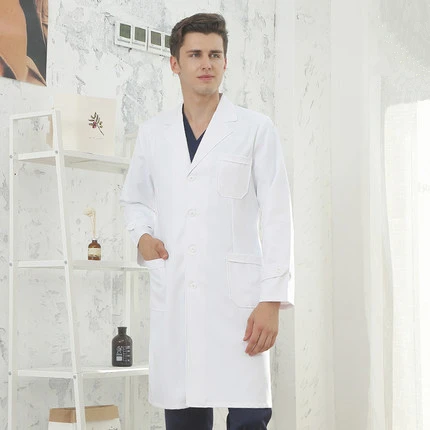 Белая лабораторная одежда доктора Женская лабораторная одежда медсестры одежда врача косметолога Мужская медицинская помощь