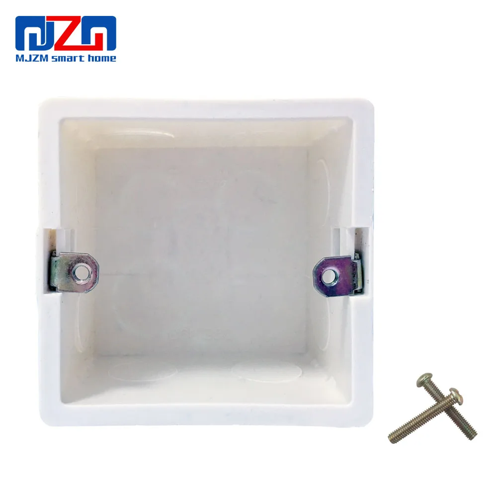 

Wall Inserted Junction Box for Thermostat White Color Installation Box for WiFi Thermostat Regulator