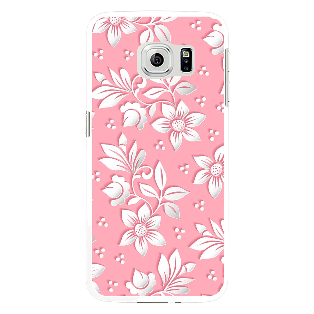 Сладкий розовый Цветочный принт чехол для Samsung Galaxy S5 S6|cover for samsung galaxy|case covercover |