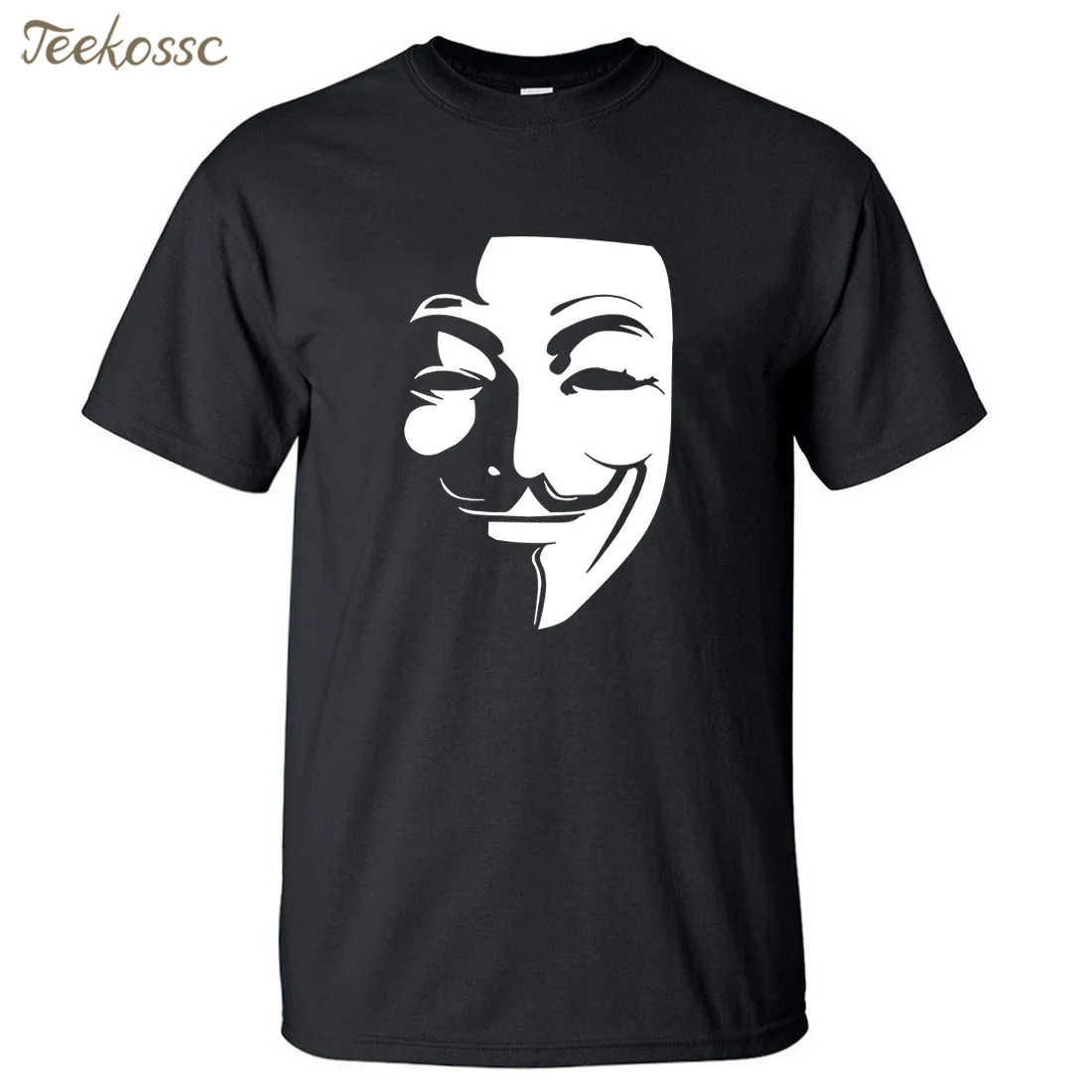 Teekossc Hot Sale V For Vendetta T Shirt Men 2020 Summer Funny