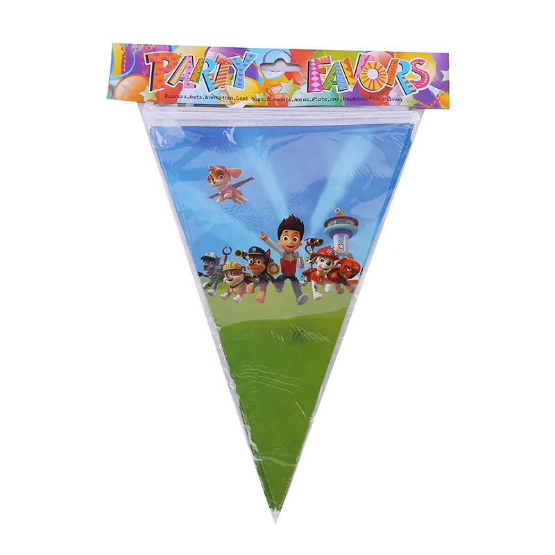 Paw Patrol/детские пластиковые вилки с рисунком героев мультфильмов; для дня рождения; для праздника; для вечеринки; для детей; для дня рождения; для вечеринки; Набор для украшения мероприятий - Цвет: 10pcs flag