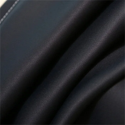 Современные однотонные затемненные занавески в европейском стиле для спальни, роскошные черные занавески, плотные тканевые ночные занавески, занавески на заказ, сделай сам, P092D3 - Цвет: Black Shade Cloth