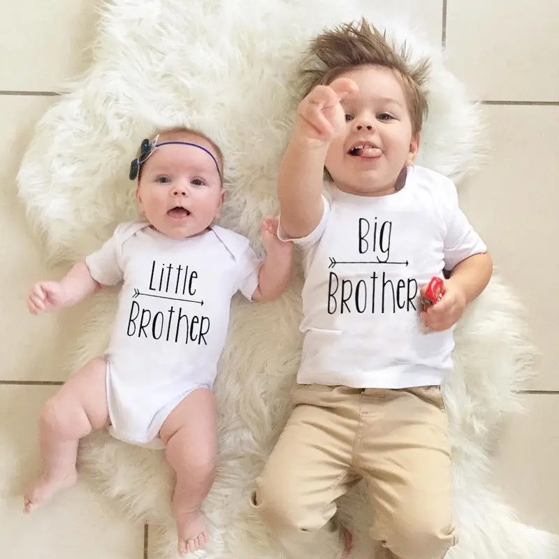 Brother Matching T Shirt Bodysuit Little Big Brother Baby Boy Bodysuit ...