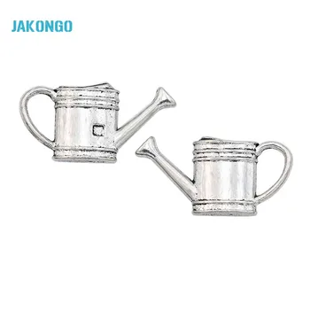 

Antique Silver Plated Kettle Watering Can Charms Pendants for Jewelry Making Bracelet DIY Handmade Craft 27x14mm