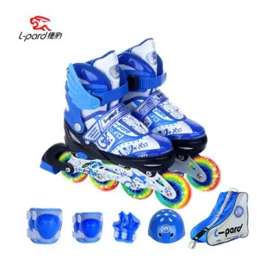 Высокое качество! 8 колеса полная мигающая детская обувь для роликов, скейтборда роликовые скейты обувь регулируемые роликовые коньки обувь для скейтборда - Цвет: M