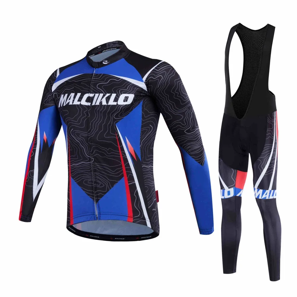

Ropa Ciclismo Mens Winter Cycling Clothing Cycling Long Sleeve Men Cycling Jersey Set Winter thermal fleece Bike Clothes A076LB