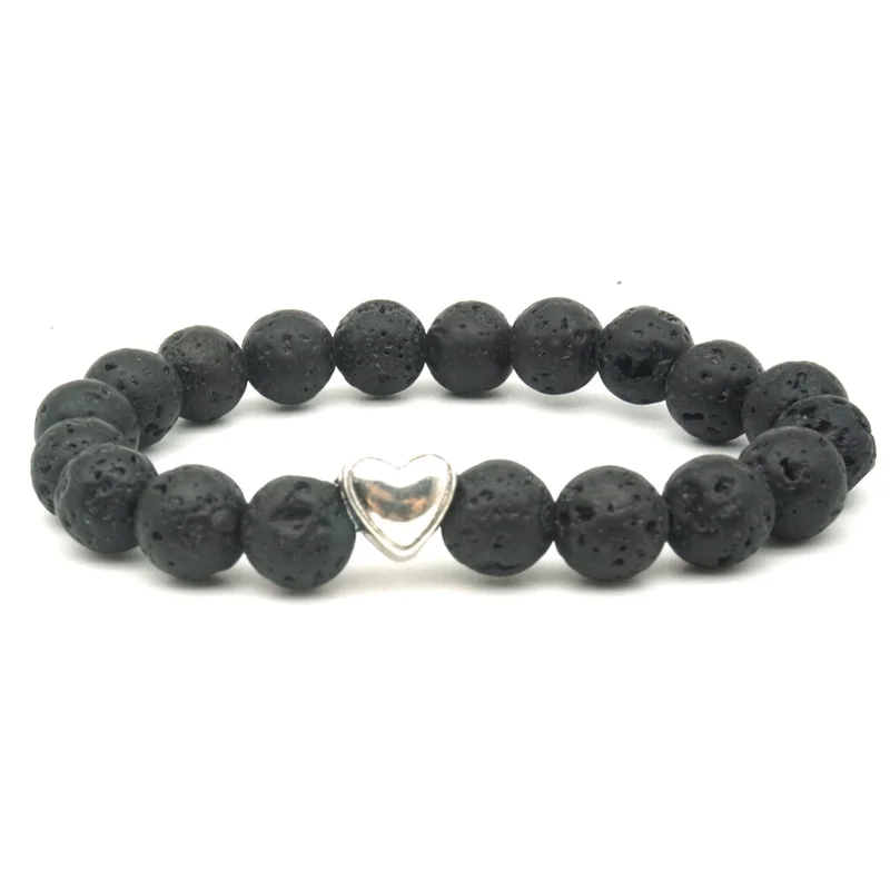 25 Styles Tree of Life Paw Charms 8mm Black Lava Stone Beads Aromatherapy Essential Oil Diffuser Bracelet Yoga Strand Jewelry