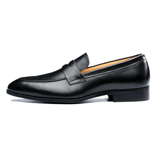 Плюс Размеры итальянский дизайнер Пояса из натуральной кожи Для мужчин удобные Лоферы для женщин острый носок без шнуровки ручной работы мужские мокасины Повседневная обувь MLT22 - Цвет: Черный