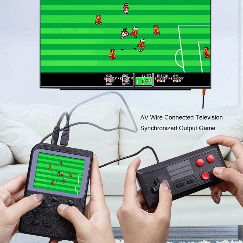 Ретро портативная игровая консоль Fc система плюс дополнительный джойстик