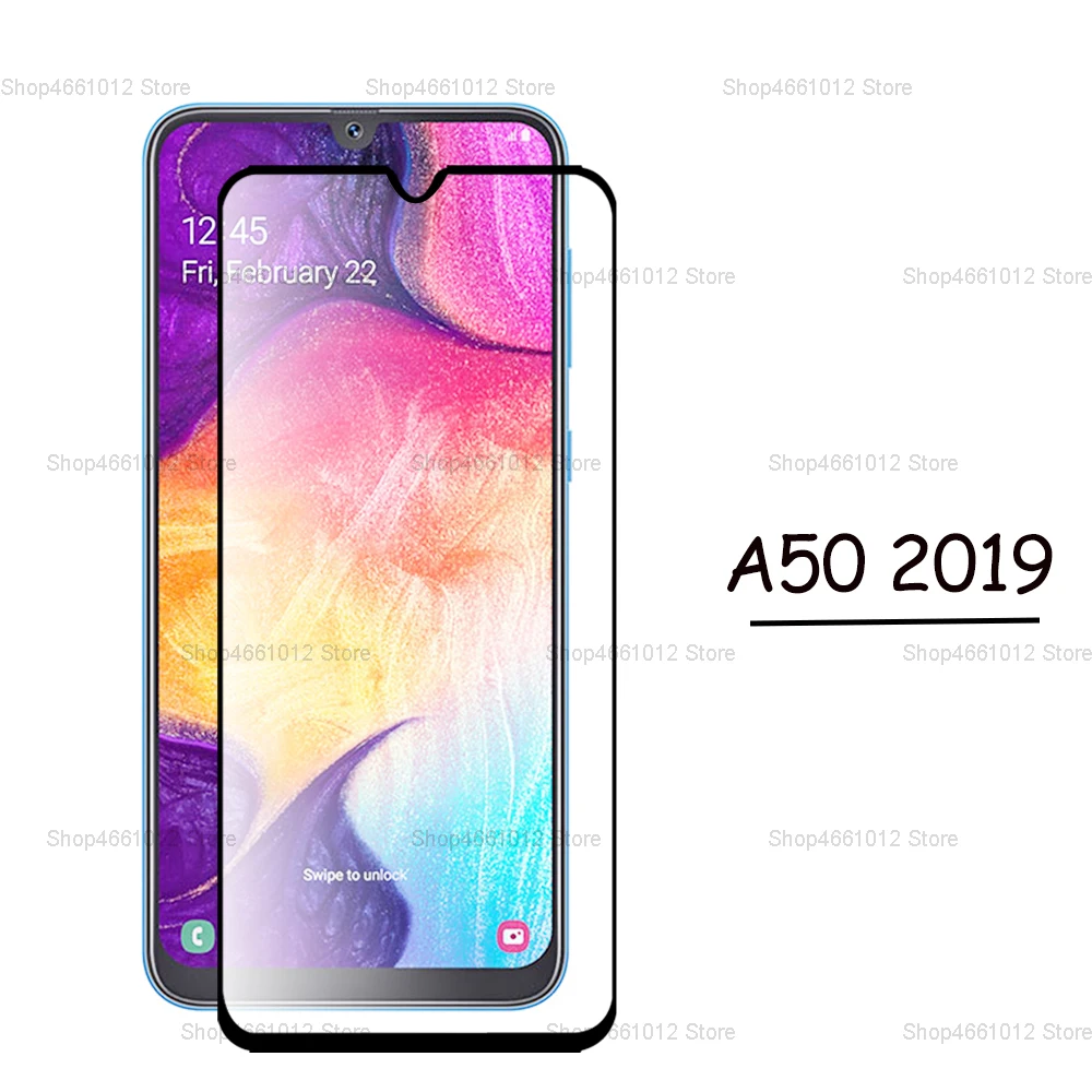 Защитная пленка для Samsung Galaxy A50 закаленное стекло A 50 защитное с полным покрытием