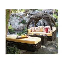 Заводские магазины, новейший дизайн, плетеная кушетка в форме яблока, уличная шезлонг, уникальная ротанговая кушетка