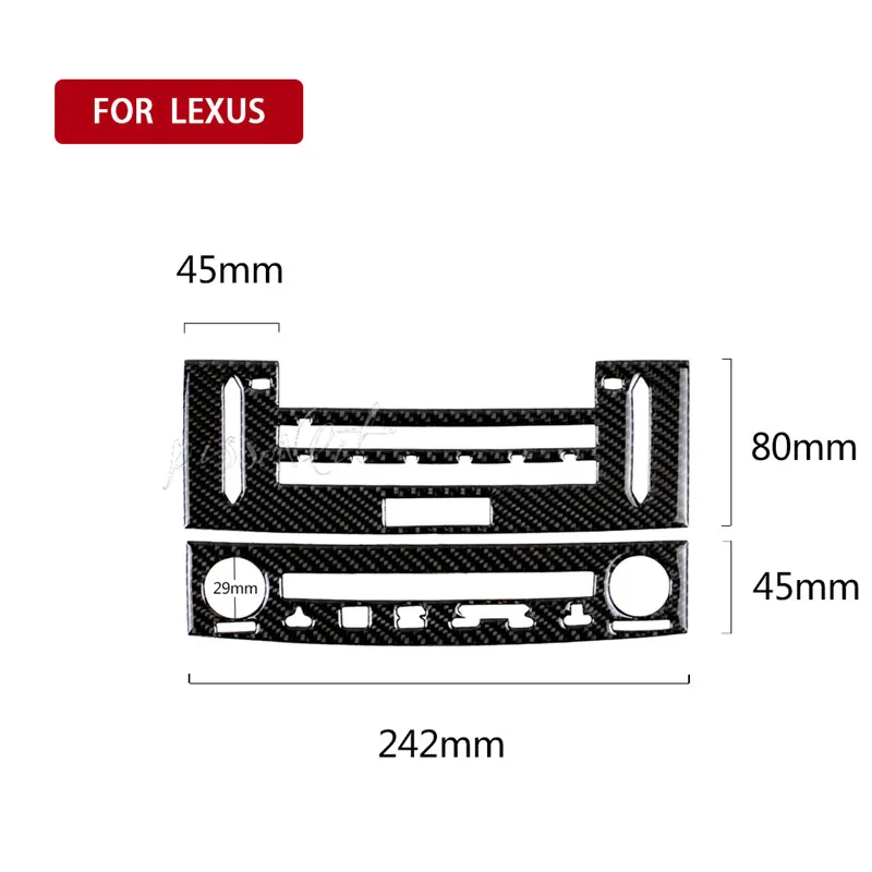 Углеродное волокно автомобильный Кондиционер CD панели украшения наклейки для автомобилей для Lexus IS250 300H авто интерьер автомобиля Стайлинг Аксессуары