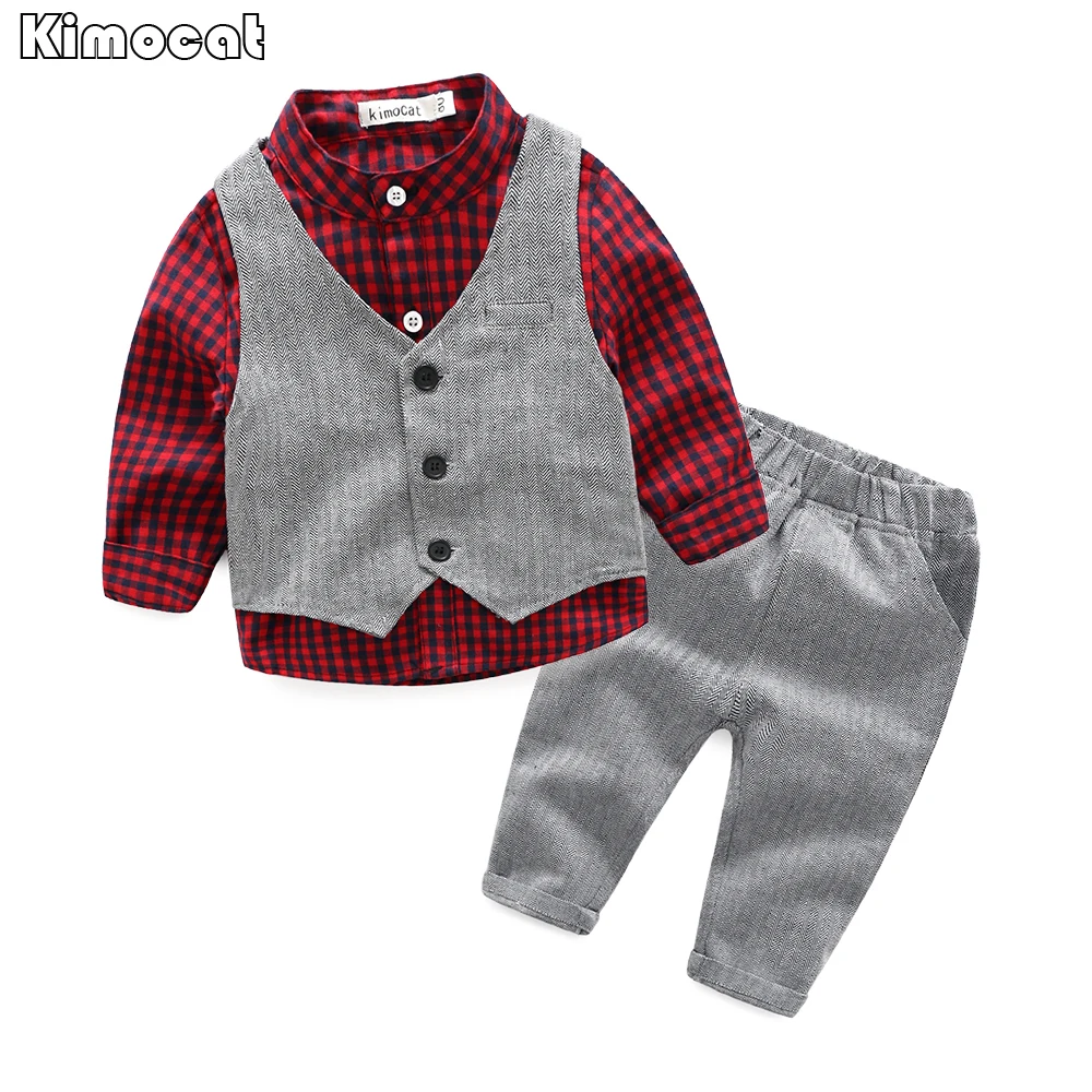 Baby Boy Clothes Sets Gentleman Suit Toddler Boys Clothing Set Long