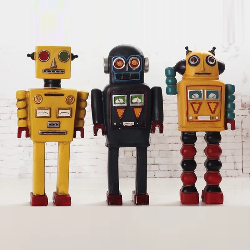 Personalized Robot Figurines Decorative Figurines Exquisite Resin