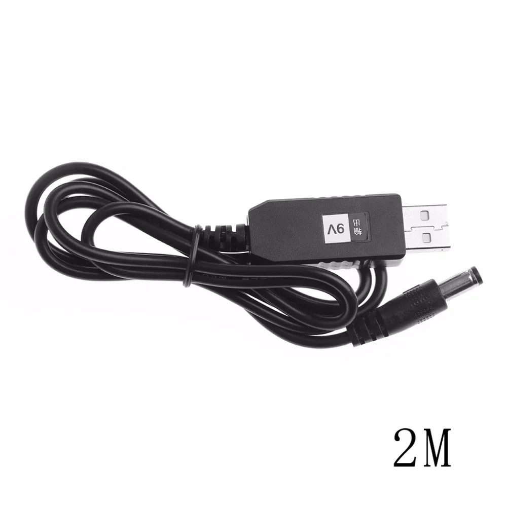 

High Quality New 2019 USB DC 5V To 9V 2.1x5.5mm Male Step up Adapter Cable For Router LED Strip Light Hot Sale