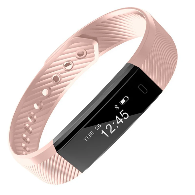ID115HR Fashion Smart Band Bracelet Girl Women Heart Rate Monitor Wrist Smart Wristband Lady Female Fitness Tracker Wristband