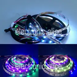 5 м WS2811 IC 5050 RGB Мечта Цвет 30led/M DC12V Pixel полосы белого pcb