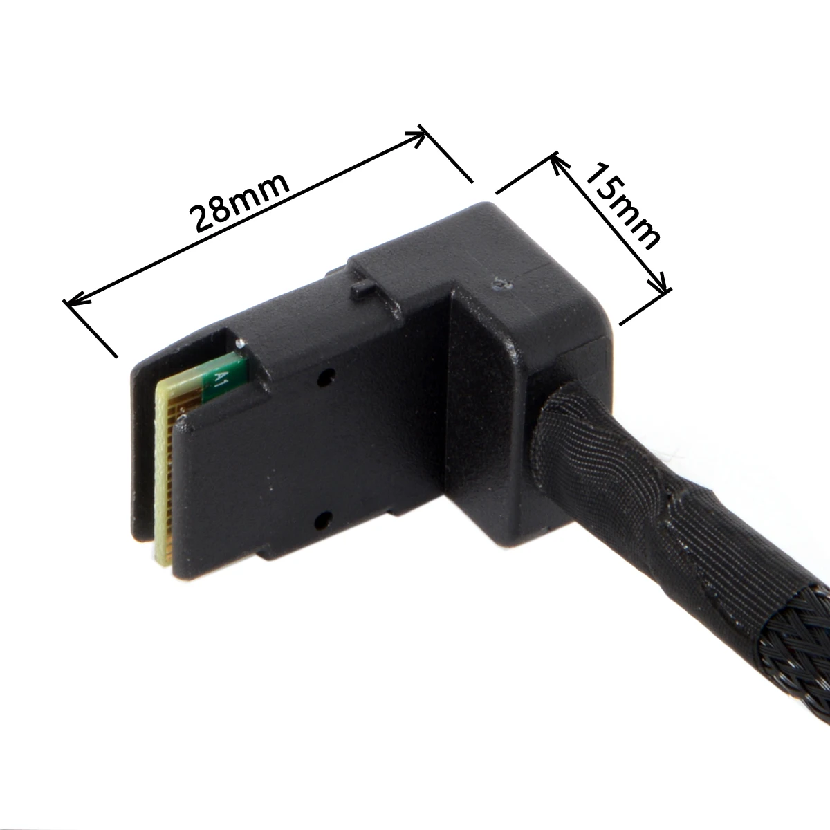 1m 3FT SFF 8087 Mini SAS 4i 36 Pin to 36Pin Right 90 градусный Угловой кабель|Компьютерные кабели и