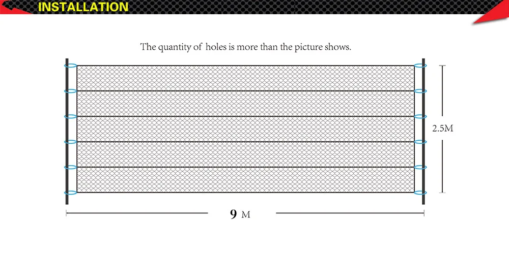 Высокое качество, 9 м x 2,5 м, 15 мм, для ловли птиц, для охоты на птиц, для сада, полиэстер, 75D/2, сетка для птиц, против тумана, 5 шт
