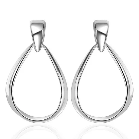 

New Style 925 Sterling Silver Earrings Minimalist Modern Ladies Jewelry Fashion With A Cocktail Party Free Shipping