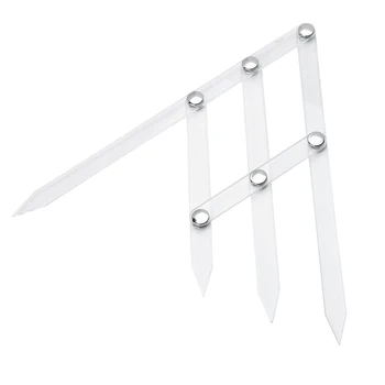 

ATOMUS Plactic Transparent Eyebrow Shaping Stencil Tools Calipers Ratio Divider Ruler 4 Feet Tattoo Eye Brow Measure Tool