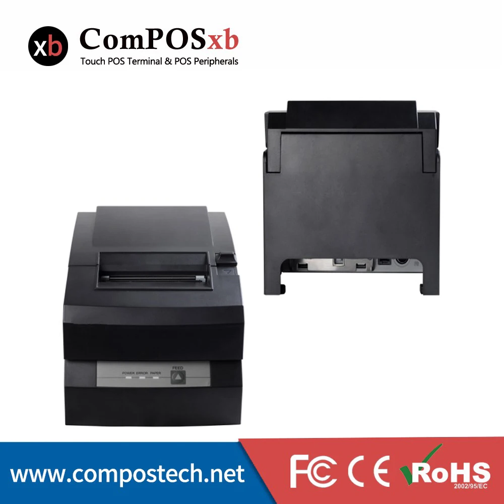 Cheap 9 Pin serial impact dot-matrix printing/76mm paper Dot Matrix printer 76mm Impact Dot-matrix Printer (USB+LAN+ETHERNET) 1