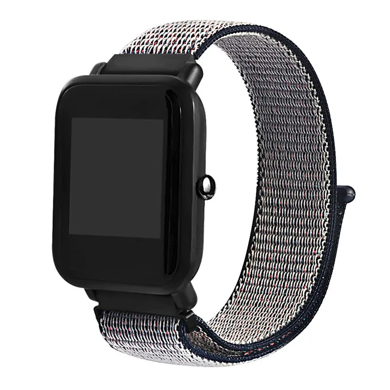 B Ремешок на запястье для huami Cool Magic sticker холщовый ремешок на запястье для Huami Amazfit Bip Молодежные часы оптом поставщик - Цвет: B