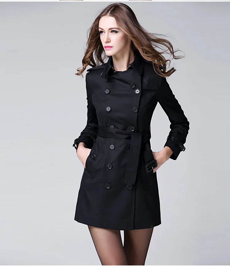 BURDULLY женские пальто высококачественный Женский классический двубортный Тренч водонепроницаемый плащ деловая верхняя одежда