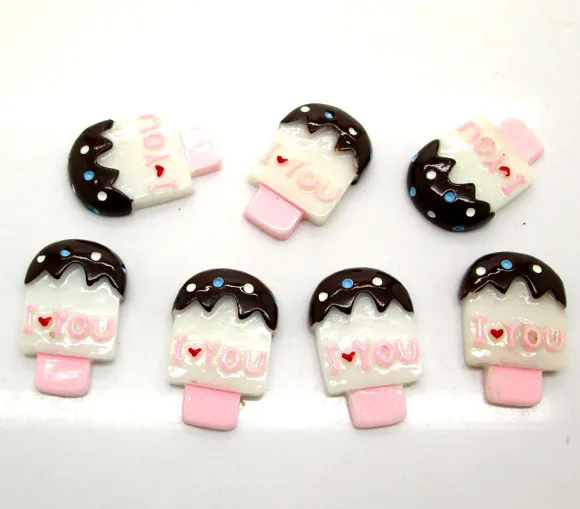 20Pcs Ice Cream Resin Decoration Crafts Flatback Cabochon Scrapbooking Fit Phone Embellishments Beads Diy Accessories | Дом и сад