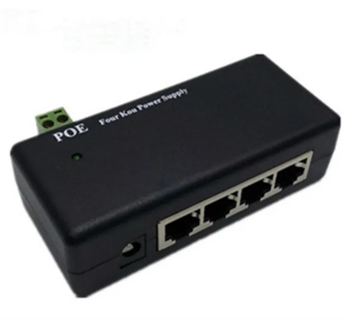 4 порта LAN пассивный модуль Power Over Ethernet инжектор постоянного тока 9 48 в блок питания